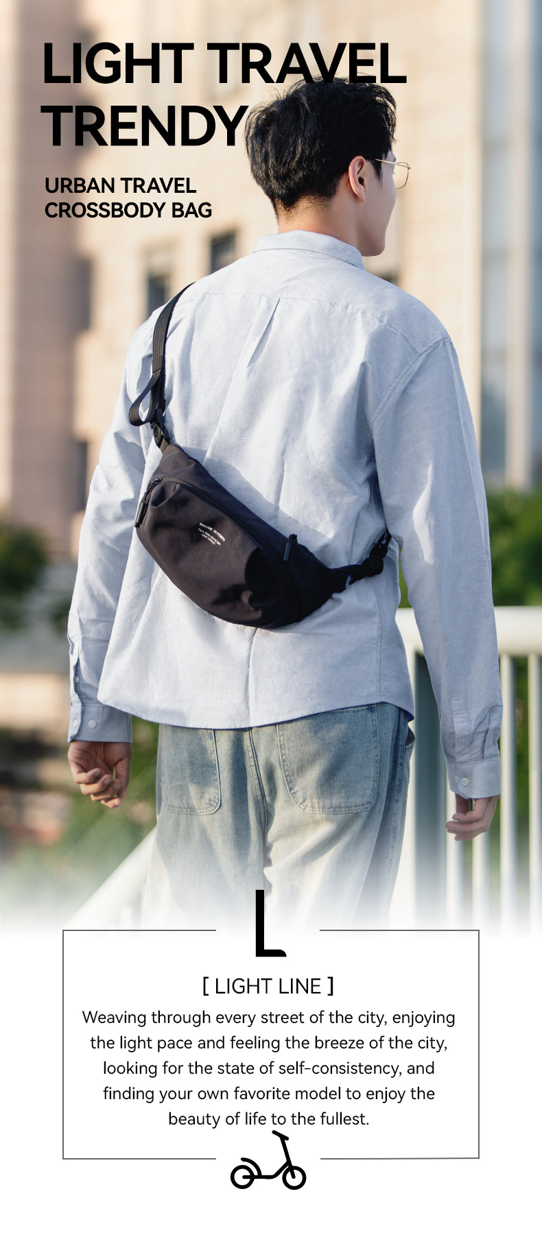 Mark Ryden Factory Direct Wholesale Sports Waist Bag Men's Crossbody Bag Multifunctional Shoulder Bag