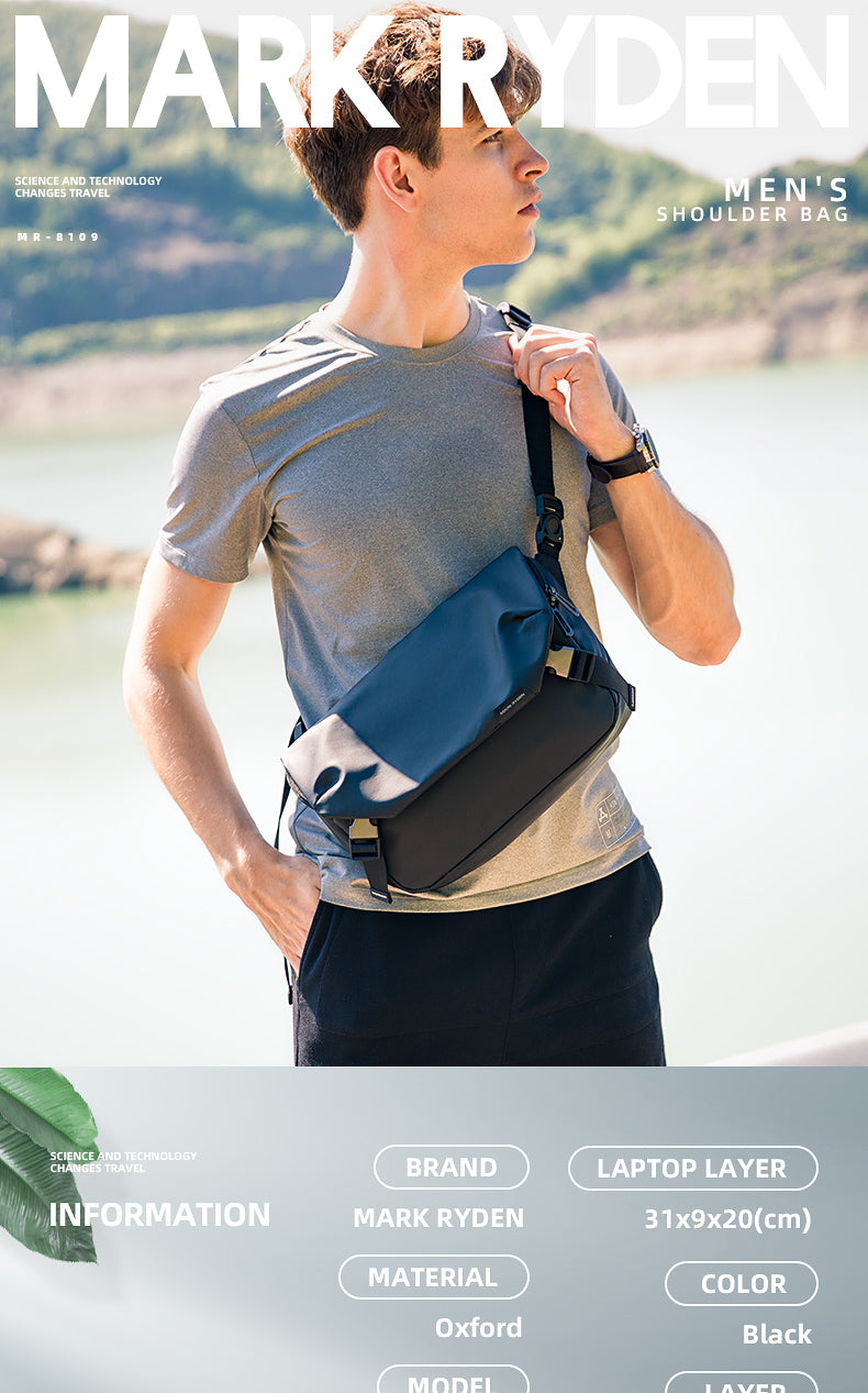 Mark Ryden Waterproof Multi-layer Messenger Bag Comfortable Large Capacity High Quality Durable Crossbody Bag Chest Sling