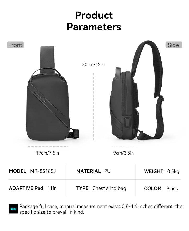 Mark Ryden Fashion Casual Newest Design Sling Chest Bag Men Backpack Shoulder Bags Crossbody Bag