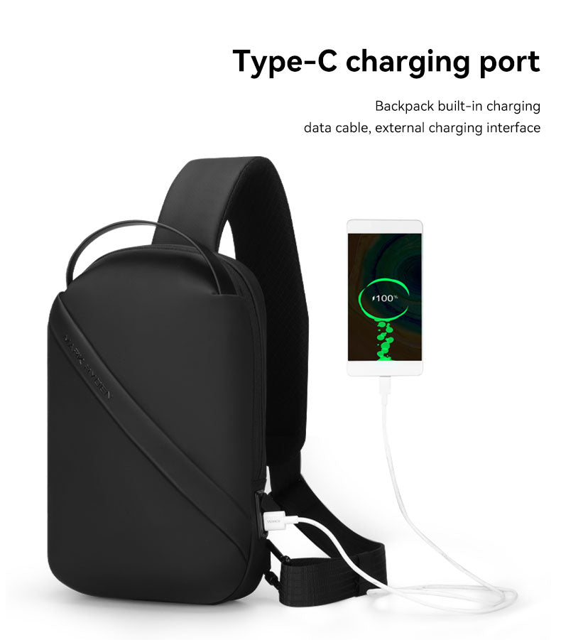 Mark Ryden Fashion Casual Newest Design Sling Chest Bag Men Backpack Shoulder Bags Crossbody Bag