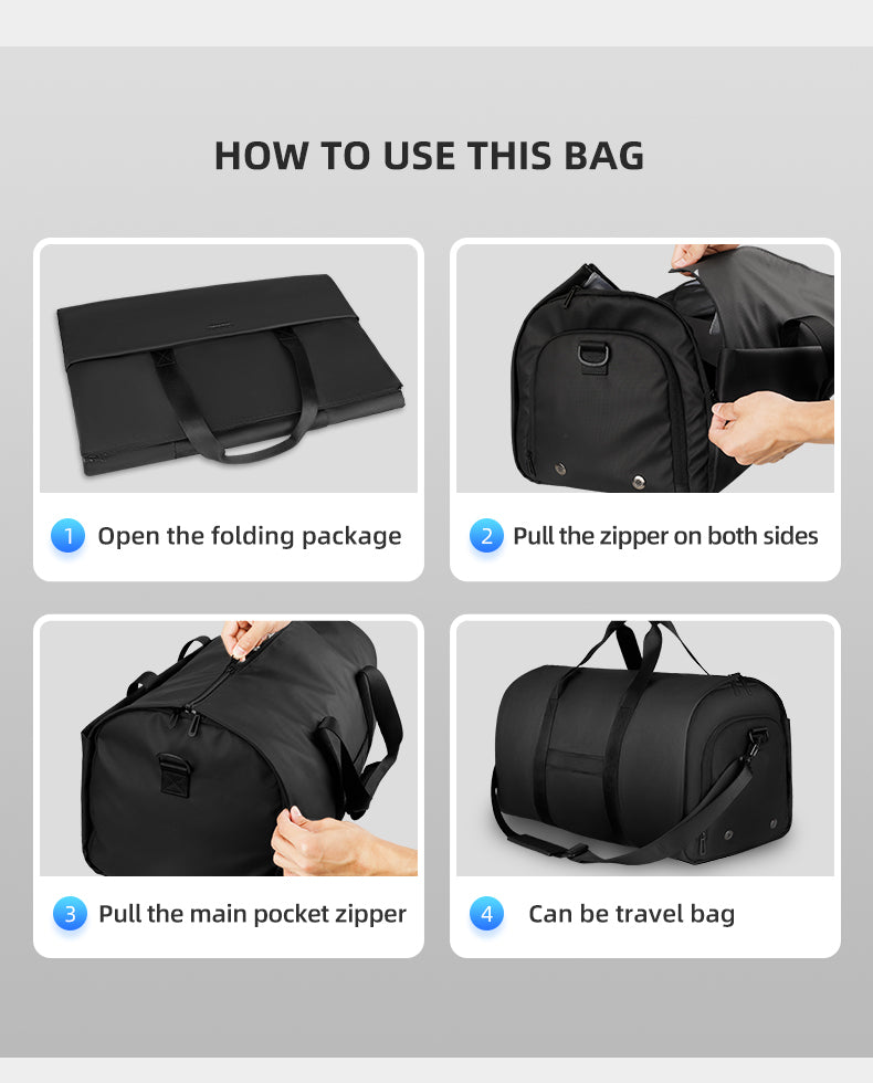 Mark Ryden Large Capacity Business Suit Travel Luggage Bag Men Travelling Bag