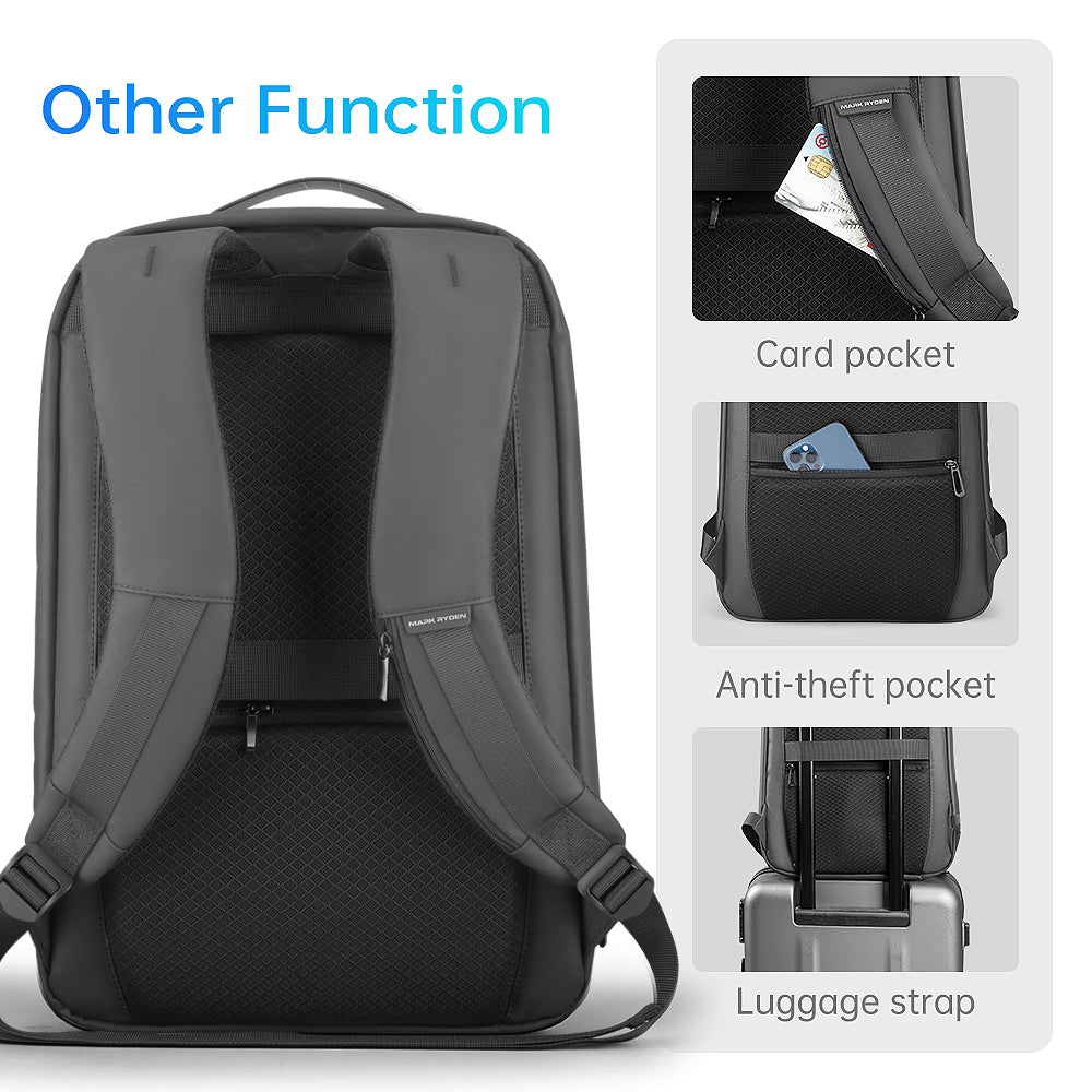 Mark Ryden Wholesale Luxury Travel Laptop Carry on Backpacks Travel Laptop 17&15.6 Bags for Men Thin Business Backpack