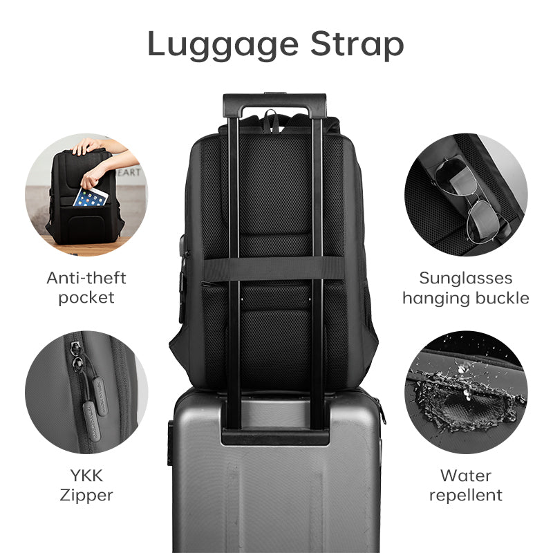 Mark Ryden External USB Charging Backpack Large Capacity Waterproof Laptop Backpack Suit for Travel Daily Use