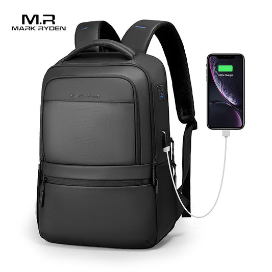 Mark Ryden External USB Charging Backpack Large Capacity Waterproof Laptop Backpack Suit for Travel Daily Use