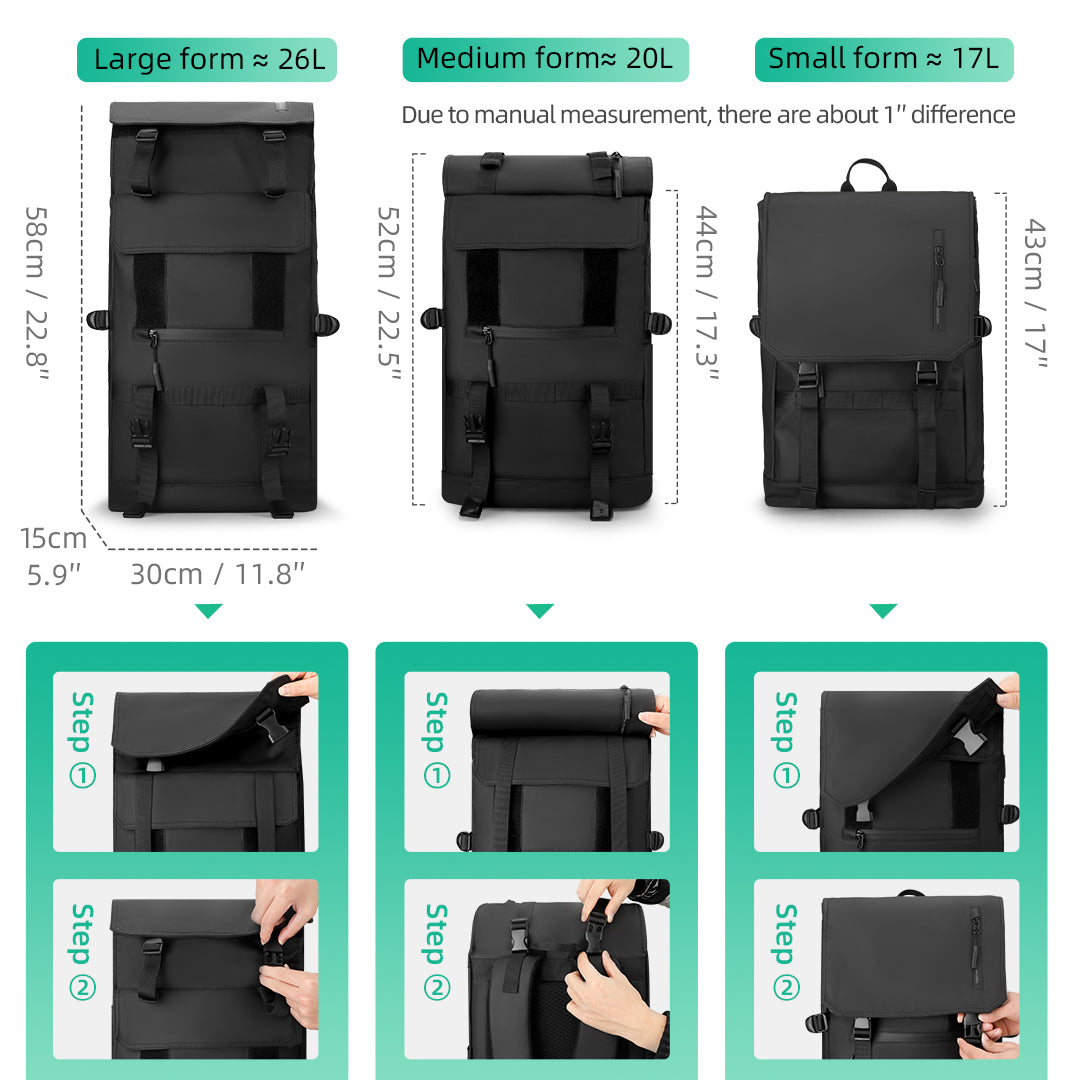 Mark Ryden Factory Wholesale Multifunctional Transformation Backpack Large Capacity Outdoor Travel Bag