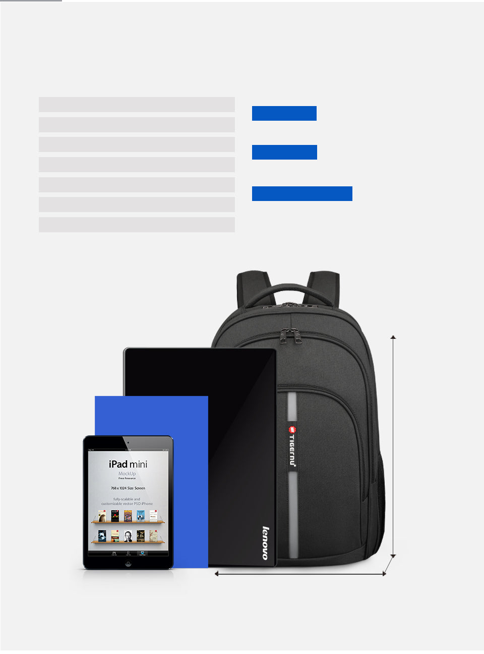 Tigernu High Quality Large Capacity Waterproof Polyester Men Backpack Travel Backpack Outdoor Business Laptop Bag Backpack