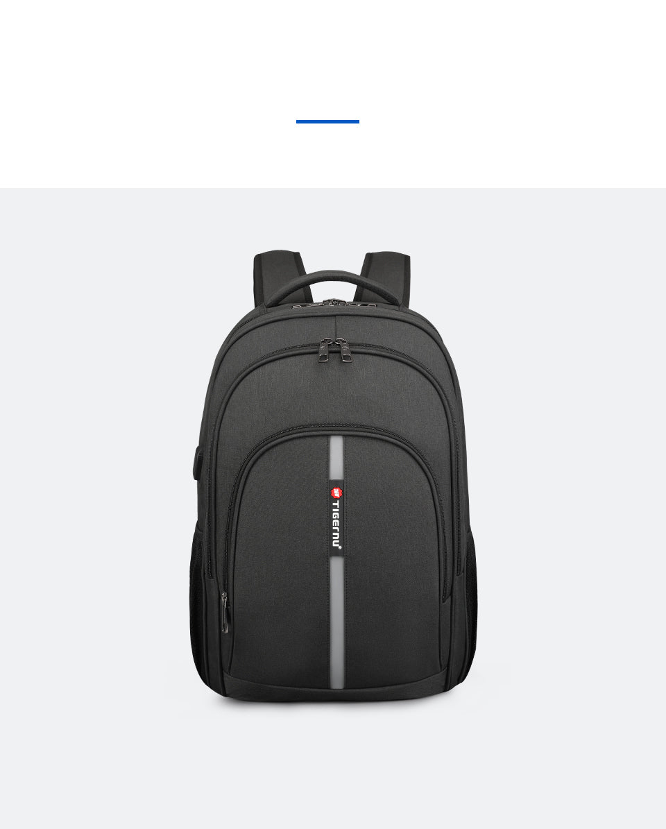 Tigernu High Quality Large Capacity Waterproof Polyester Men Backpack Travel Backpack Outdoor Business Laptop Bag Backpack