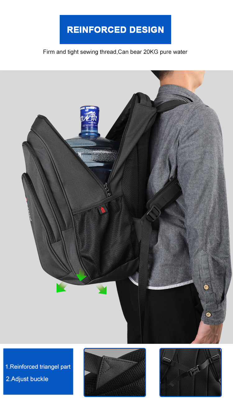Tigernu High Quality Large Capacity Waterproof Polyester Men Backpack Travel Backpack Outdoor Business Laptop Bag Backpack