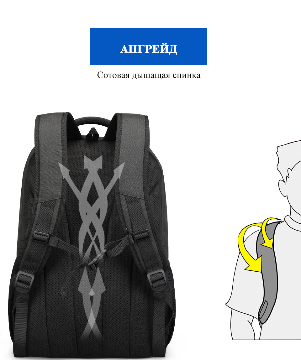 Tigernu High Quality Large Capacity Waterproof Polyester Men Backpack Travel Backpack Outdoor Business Laptop Bag Backpack