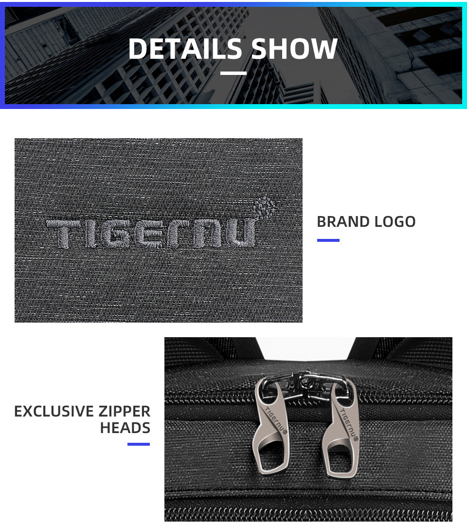 Tigernu Smart Storage Multicolor Backpack 14inch Ergonomic Waterproof Men's Outdoor Bag Men's Backpacks Backpack for Men