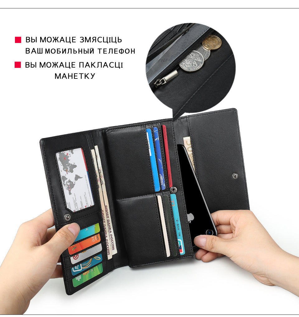 Tigernu Fashion Boutique 10 Inch Cationic Waterproof Oxford Cloth Waterproof Stain Resistant Universal Versatile Work Men's Wallet