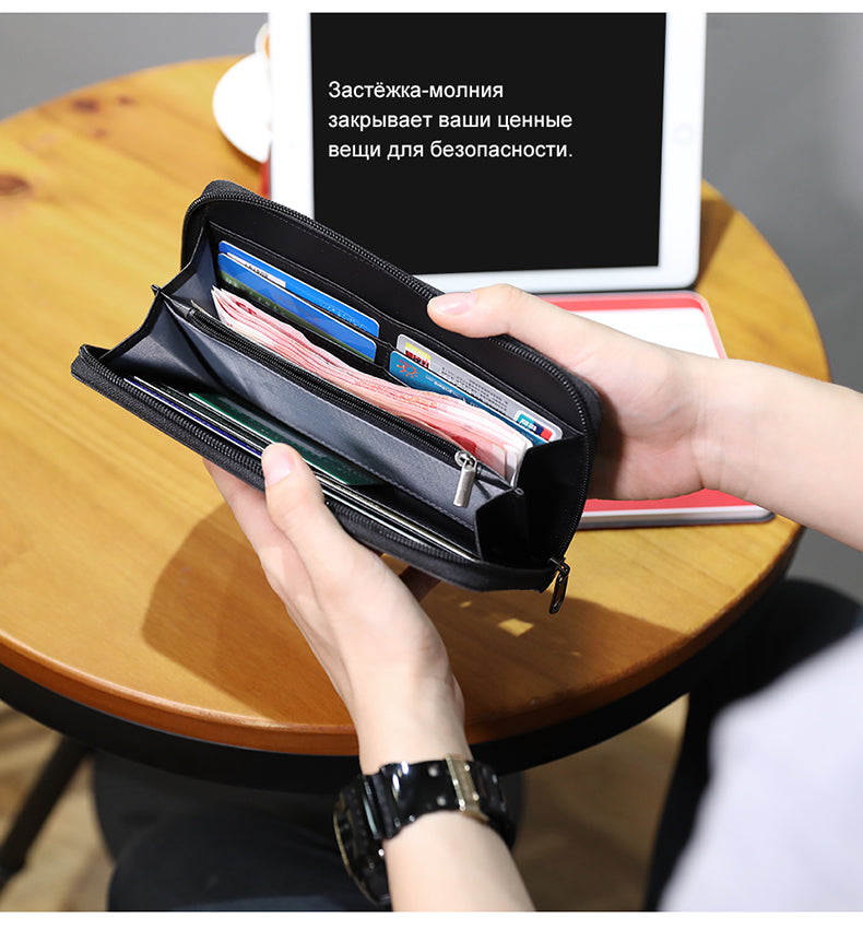 Tigernu T-S8081 Men's New Business Fashion Long Style Zipper Wallet Bag Elegant Purse Design