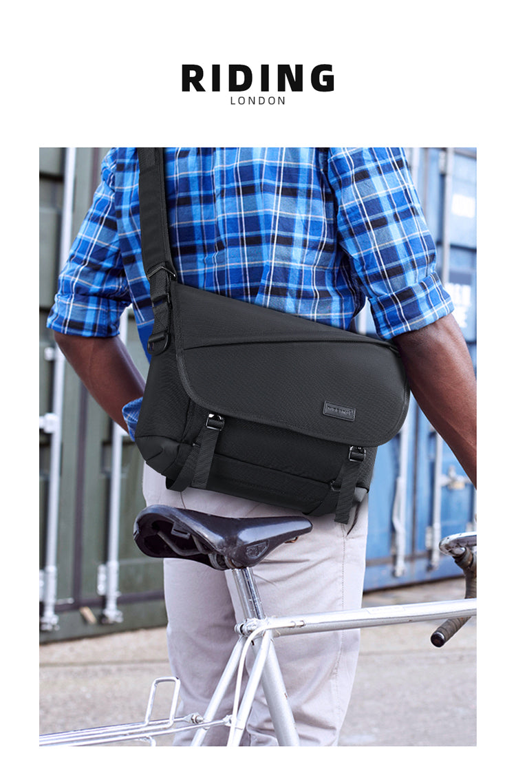 Tigernu Lightweight and Durable 10.1-inch Nylon Waterproof Scratch Resist Sports Cycling Outdoor Sports Men's Crossbody Bag Sling Bag
