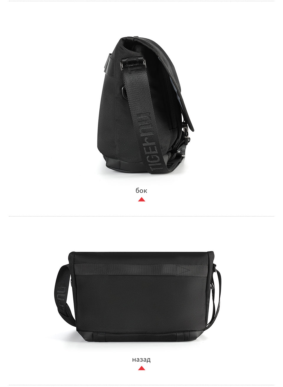Tigernu Lightweight and Durable 10.1-inch Nylon Waterproof Scratch Resist Sports Cycling Outdoor Sports Men's Crossbody Bag Sling Bag