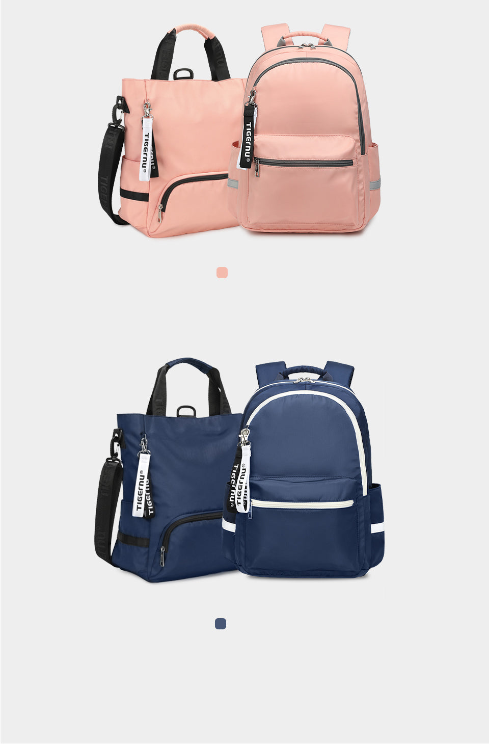 Tigernu Minimalist 14 Inch Laptop Nylon Fashionable Daily Commuting Outdoor Hiking Travel School Women's Backpack Laptop Backpack