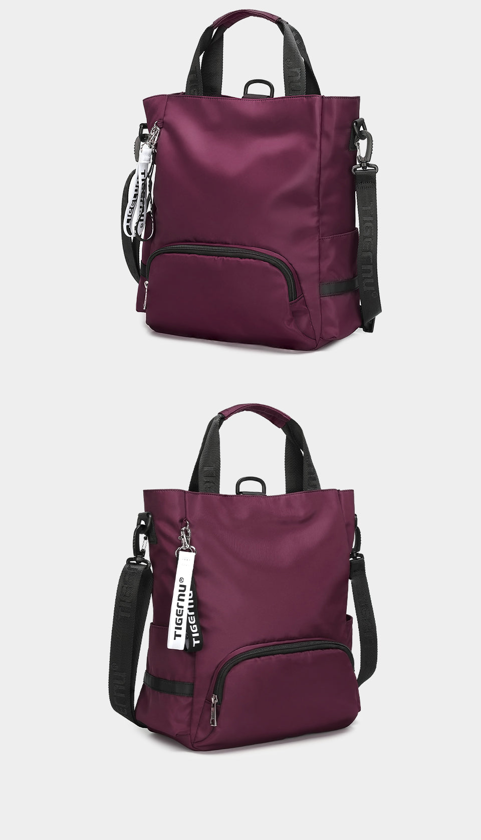 Tigernu Minimalist 14 Inch Laptop Nylon Fashionable Daily Commuting Outdoor Hiking Travel School Women's Backpack Laptop Backpack