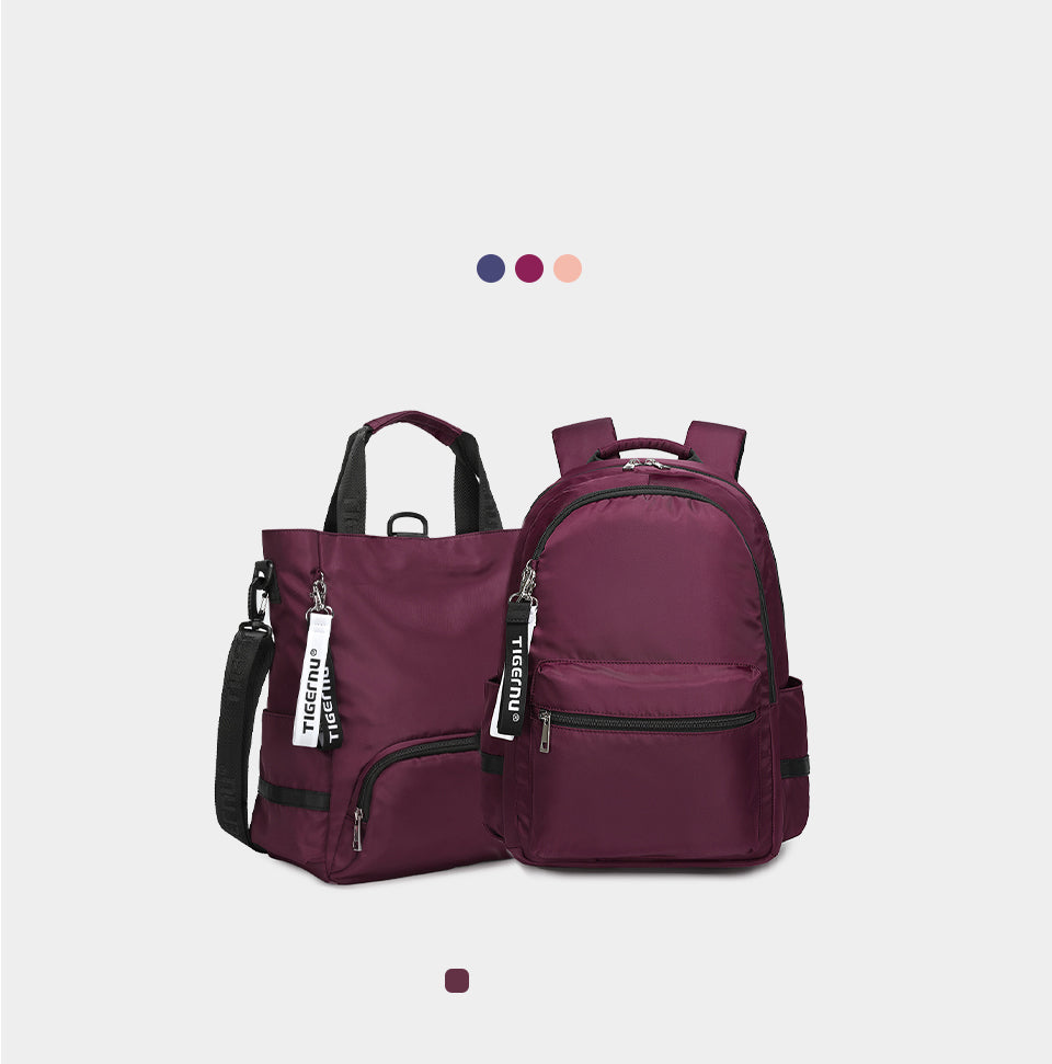 Tigernu Minimalist 14 Inch Laptop Nylon Fashionable Daily Commuting Outdoor Hiking Travel School Women's Backpack Laptop Backpack