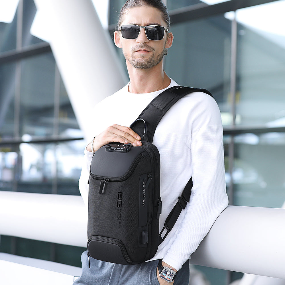 fashionable korean anti theft men shoulder sling bags men sling bag