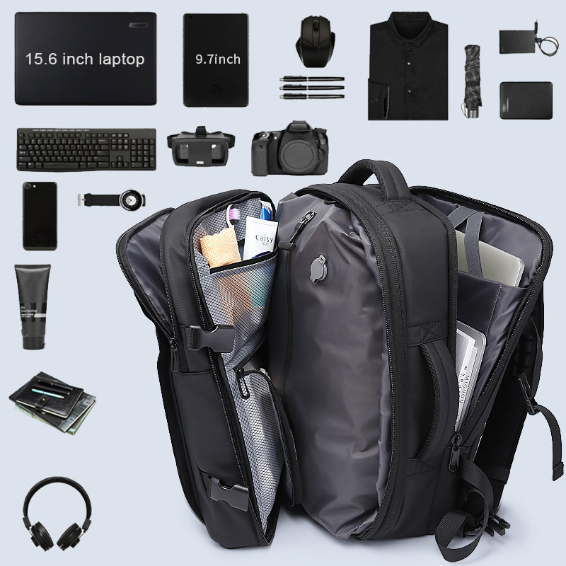 new arrival wholesale TSA lock waterproof men vacuum compression laptop backpack