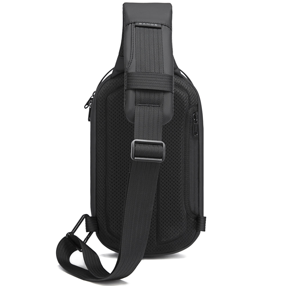 BANGE usb men travel outdoor waterproof portable men small shoulder crossbody sling bag crossbody sling bag