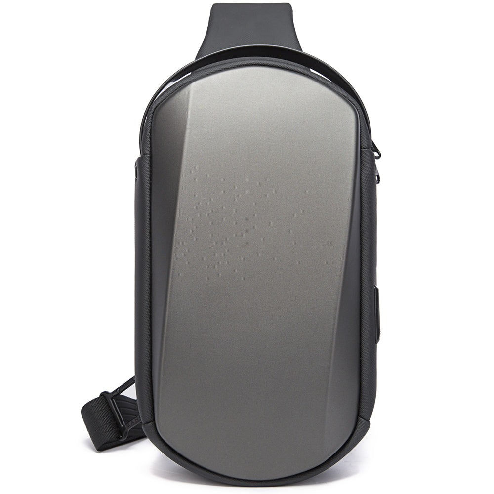 BANGE usb men travel outdoor waterproof portable men small shoulder crossbody sling bag crossbody sling bag