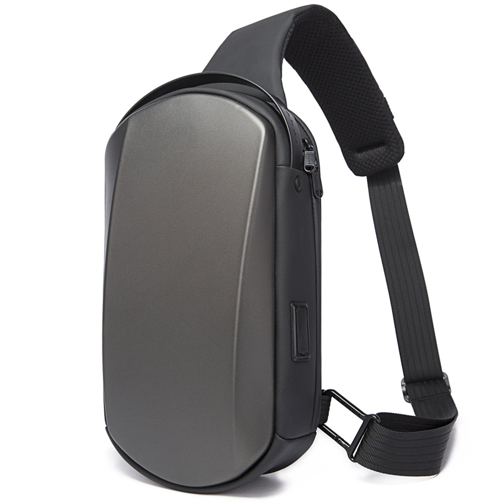 BANGE usb men travel outdoor waterproof portable men small shoulder crossbody sling bag crossbody sling bag